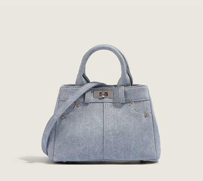 Women's Fashion Personalized Commuter Denim Handbag